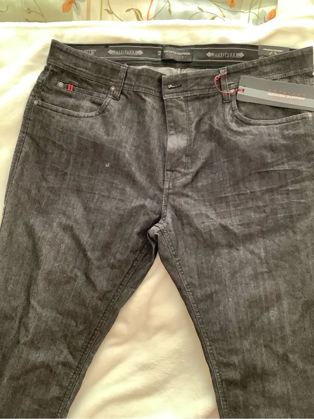 Men's Straight Gray Jeans - Private Member 38 x 34